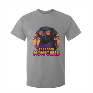 Funny Black Labrador T Shirt For Kid Dog Mom Retro Sunset Gift TS12 Sport Gray Print Your Wear