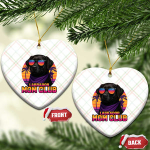 Funny Black Labrador Ceramic Ornament Dog Mom Retro Sunset Gift TS12 Print Your Wear
