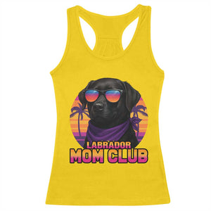 Funny Black Labrador Racerback Tank Top Dog Mom Retro Sunset Gift TS12 Daisy Print Your Wear