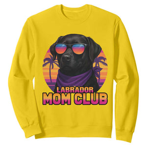 Funny Black Labrador Sweatshirt Dog Mom Retro Sunset Gift TS12 Daisy Print Your Wear