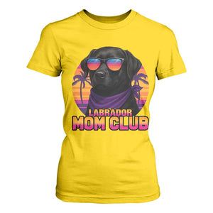 Funny Black Labrador T Shirt For Women Dog Mom Retro Sunset Gift TS12 Daisy Print Your Wear