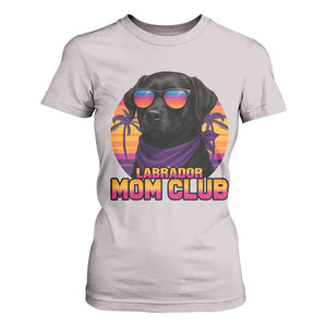 Funny Black Labrador T Shirt For Women Dog Mom Retro Sunset Gift TS12 Ice Gray Print Your Wear