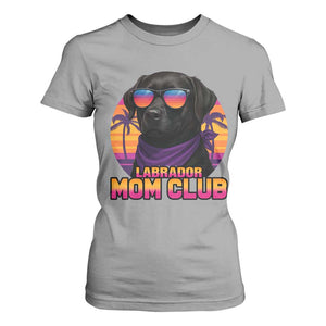 Funny Black Labrador T Shirt For Women Dog Mom Retro Sunset Gift TS12 Sport Gray Print Your Wear