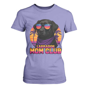 Funny Black Labrador T Shirt For Women Dog Mom Retro Sunset Gift TS12 Violet Print Your Wear