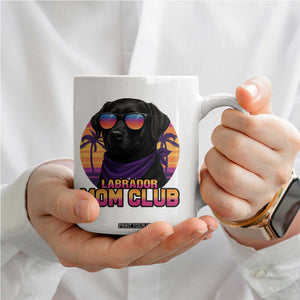 Funny Black Labrador Coffee Mug Dog Mom Retro Sunset Gift TS12 Print Your Wear