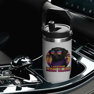 Funny Black Labrador Flip Straw Tumbler Dog Mom Retro Sunset Gift TS12 Print Your Wear