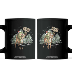 Resist Portland Frog Protest Christmas Coffee Mug Funny Holiday Meme Gift Idea - Print Your Wear