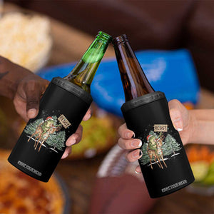 Resist Portland Frog Protest Christmas 4 in 1 Can Cooler Tumbler Funny Holiday Meme Gift Idea - Print Your Wear