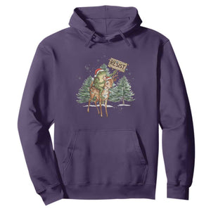 Resist Portland Frog Protest Christmas Hoodie Funny Holiday Meme Gift Idea TS12 Purple Print Your Wear