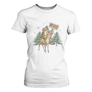 Resist Portland Frog Protest Christmas T Shirt For Women Funny Holiday Meme Gift Idea TS12 White Print Your Wear