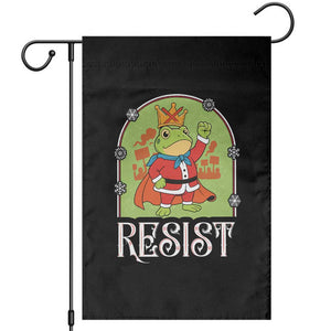 Resist Portland Frog Protest Garden Flag Funny No Kings Christmas Gift - Print Your Wear