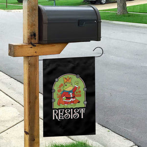 Resist Portland Frog Protest Garden Flag Funny No Kings Christmas Gift - Print Your Wear