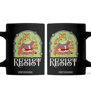 Resist Portland Frog Protest Coffee Mug Funny No Kings Christmas Gift - Print Your Wear