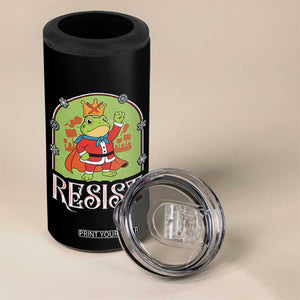 Resist Portland Frog Protest 4 in 1 Can Cooler Tumbler Funny No Kings Christmas Gift TS12 Print Your Wear