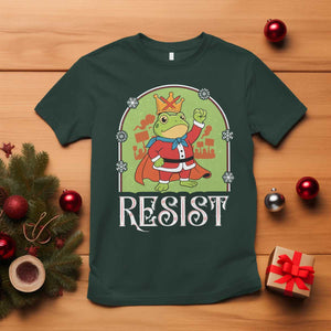 Resist Portland Frog Protest T Shirt Funny No Kings Christmas Gift TS12 Dark Forest Green Print Your Wear