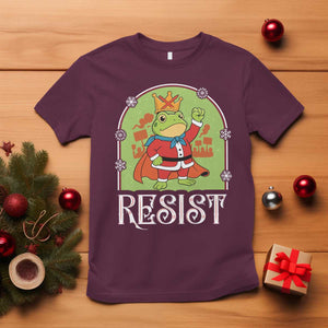 Resist Portland Frog Protest T Shirt Funny No Kings Christmas Gift TS12 Maroon Print Your Wear