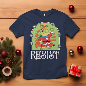 Resist Portland Frog Protest T Shirt Funny No Kings Christmas Gift TS12 Navy Print Your Wear