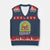 Resist Portland Frog Protest V-Neck Knit Sweater Vest Funny No Kings Xmas Gift - Print Your Wear