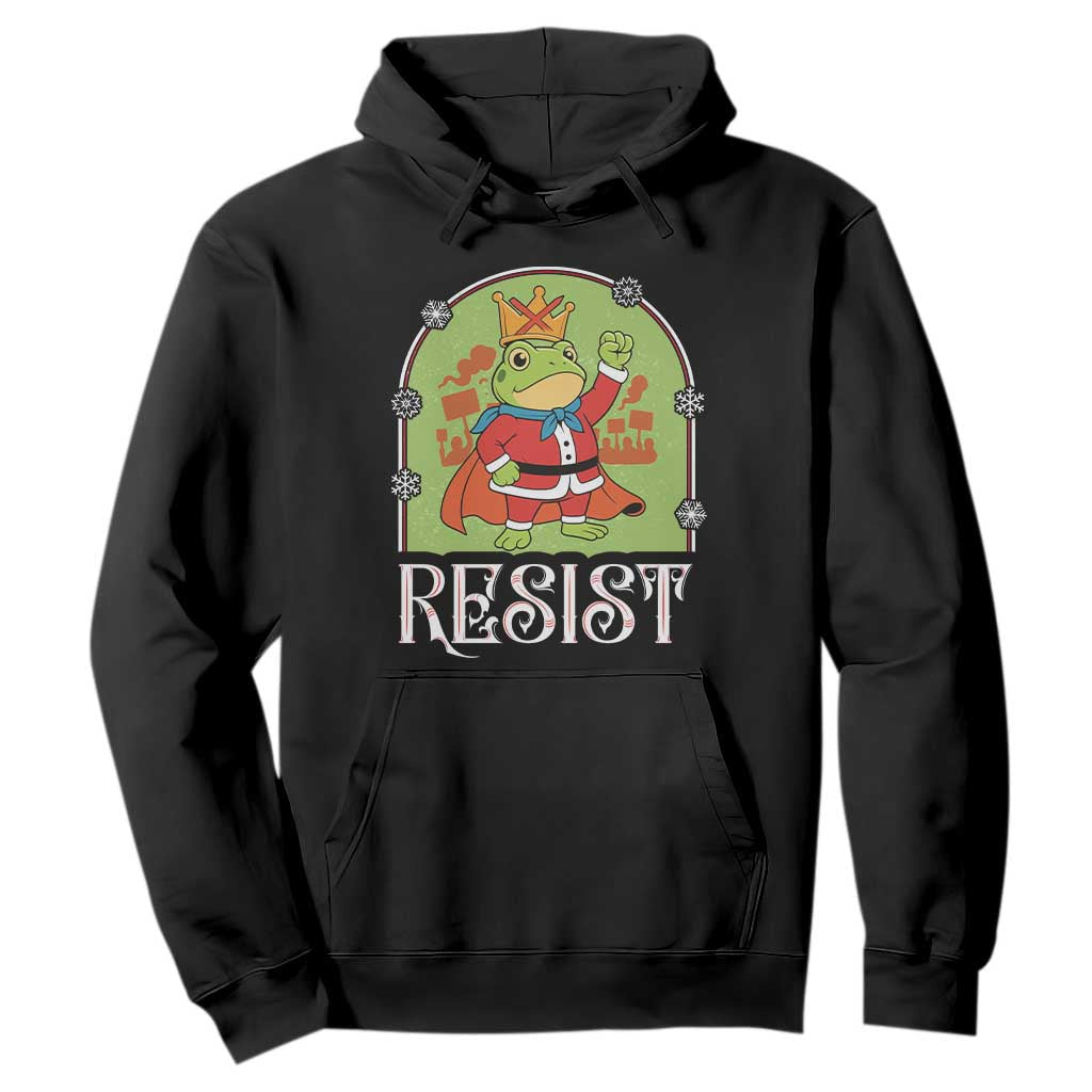 Resist Portland Frog Protest Hoodie Funny No Kings Christmas Gift - Print Your Wear
