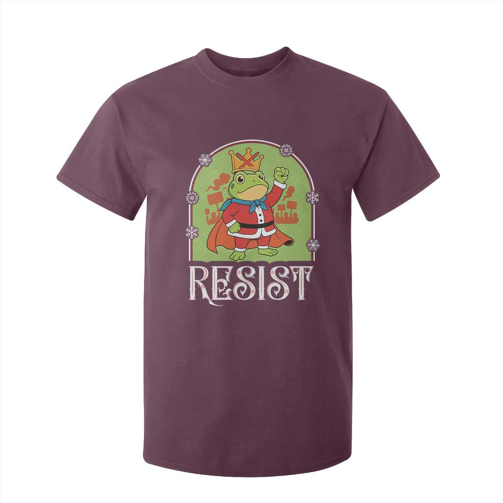 Resist Portland Frog Protest T Shirt For Kid Funny No Kings Christmas Gift TS12 Maroon Print Your Wear
