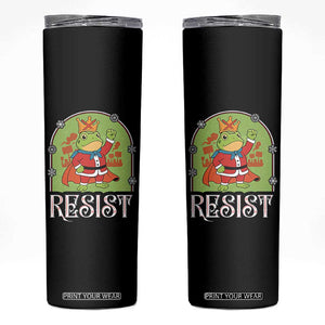 Resist Portland Frog Protest Skinny Tumbler Funny No Kings Christmas Gift TS12 Black Print Your Wear
