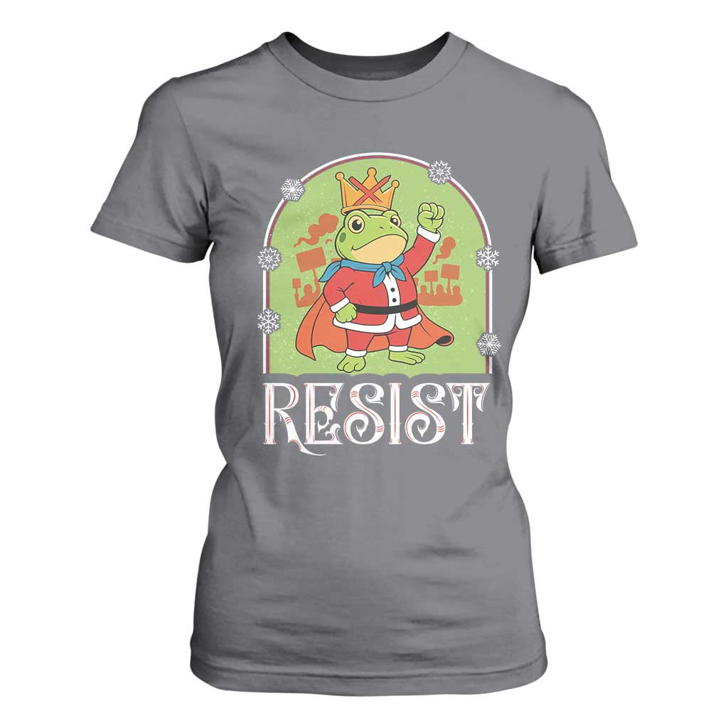 Resist Portland Frog Protest T Shirt For Women Funny No Kings Christmas Gift TS12 Charcoal Print Your Wear