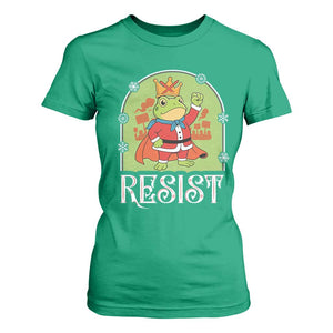 Resist Portland Frog Protest T Shirt For Women Funny No Kings Christmas Gift TS12 Irish Green Print Your Wear