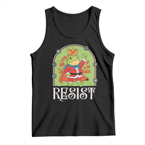 Resist Portland Frog Protest Tank Top Funny No Kings Christmas Gift - Print Your Wear