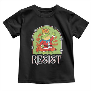 Resist Portland Frog Protest Toddler T Shirt Funny No Kings Christmas Gift - Print Your Wear