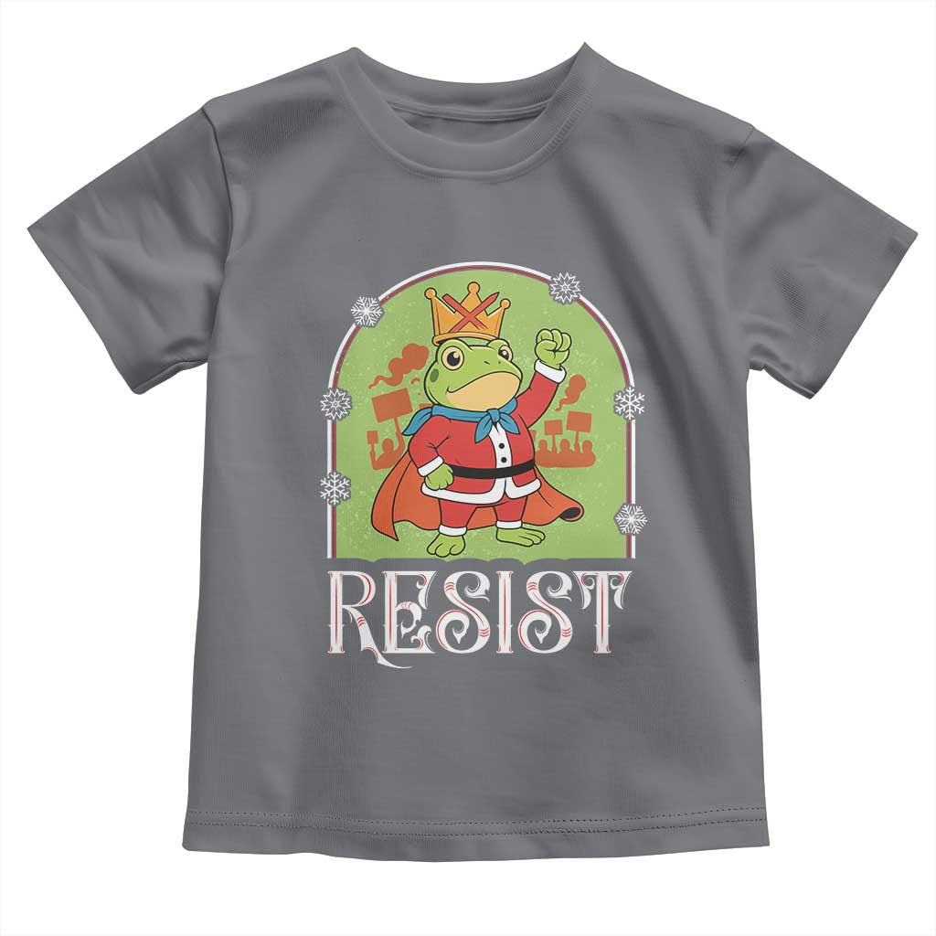 Resist Portland Frog Protest Toddler T Shirt Funny No Kings Christmas Gift TS12 Charcoal Print Your Wear