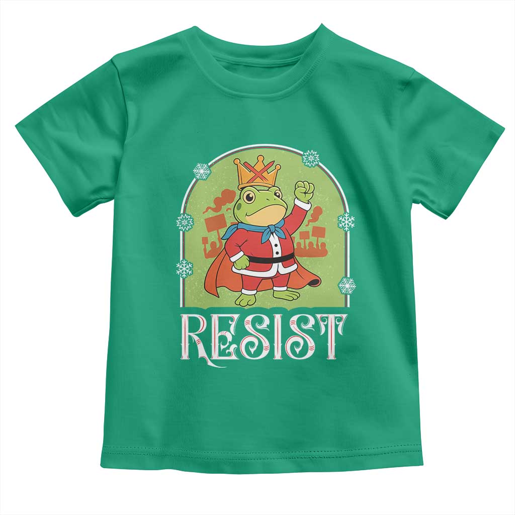 Resist Portland Frog Protest Toddler T Shirt Funny No Kings Christmas Gift TS12 Irish Green Print Your Wear