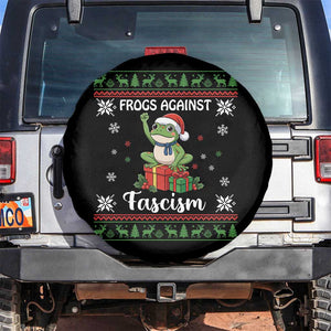 Frogs Against Fascism Ugly Sweater Spare Tire Cover Funny Portland Christmas Frog Gift - Print Your Wear