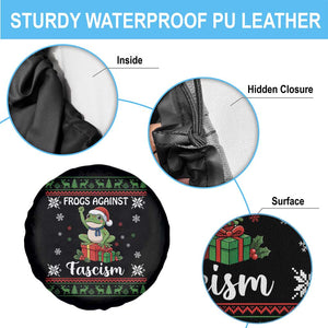 Frogs Against Fascism Ugly Sweater Spare Tire Cover Funny Portland Christmas Frog Gift - Print Your Wear