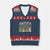 Funny Xmas Frogtifa V-Neck Knit Sweater Vest Portland Resist Frog Protest - Print Your Wear