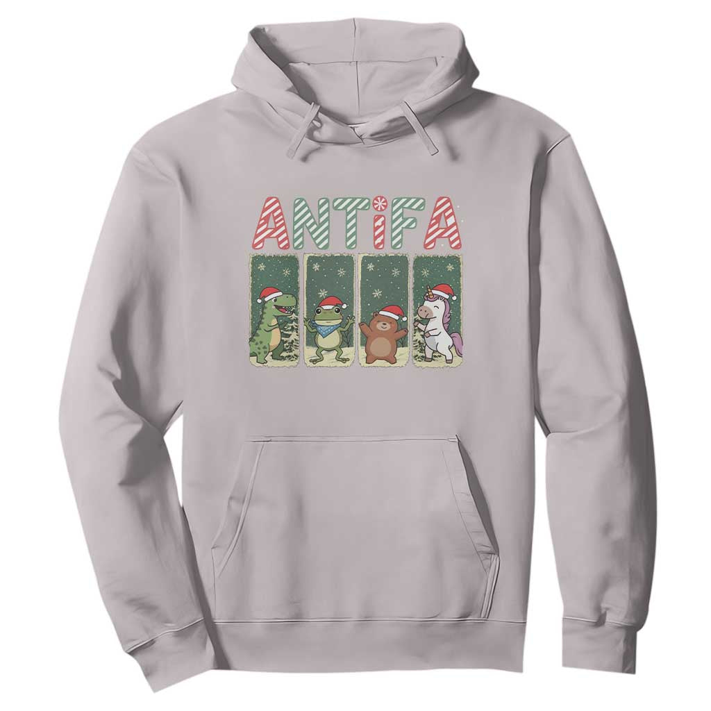Funny Christmas Frogtifa Hoodie Portland Resist Frog Protest TS12 Ice Gray Print Your Wear