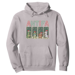 Funny Christmas Frogtifa Hoodie Portland Resist Frog Protest - Print Your Wear