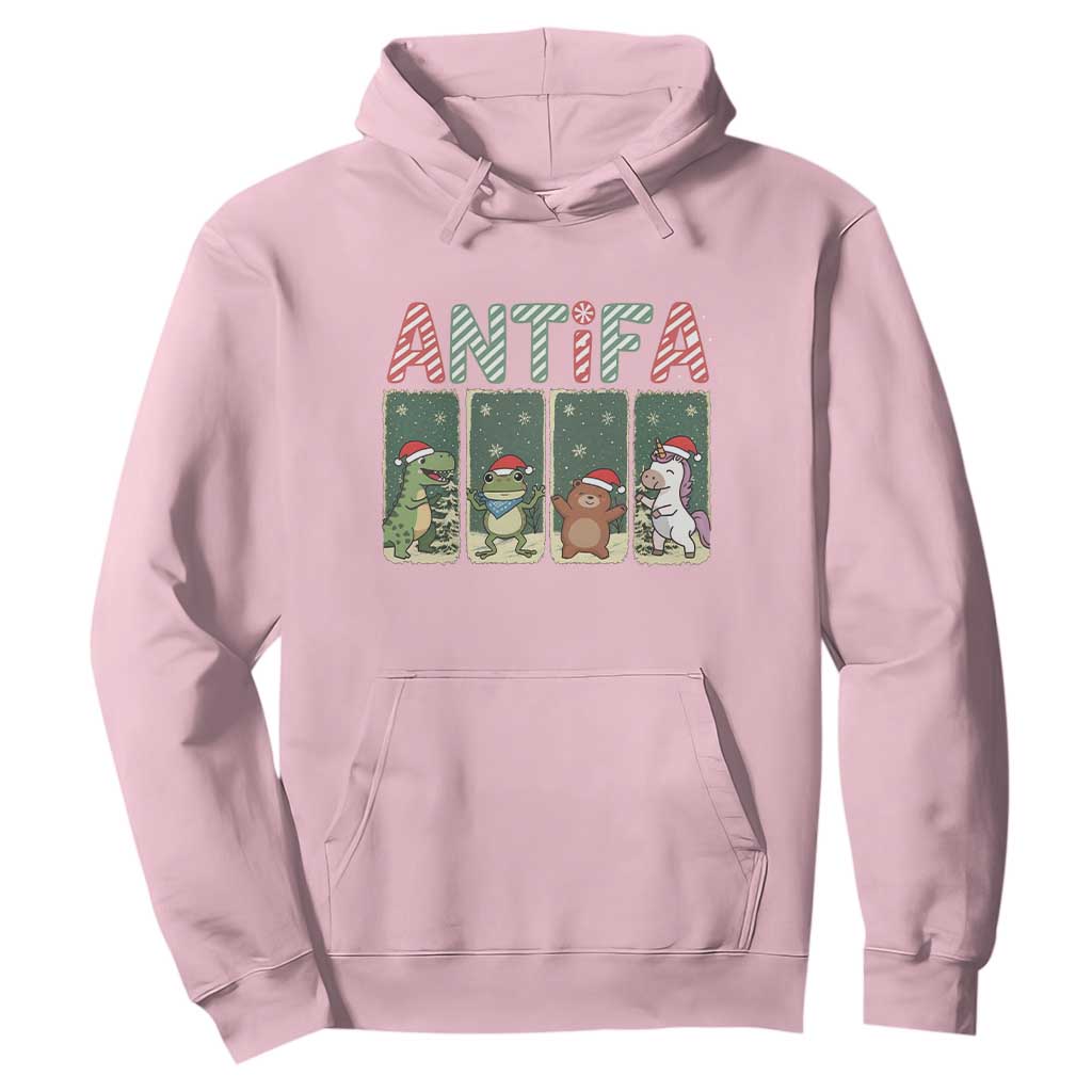 Funny Christmas Frogtifa Hoodie Portland Resist Frog Protest TS12 Light Pink Print Your Wear