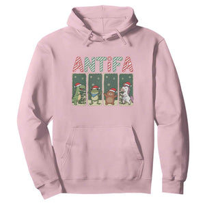 Funny Christmas Frogtifa Hoodie Portland Resist Frog Protest - Print Your Wear