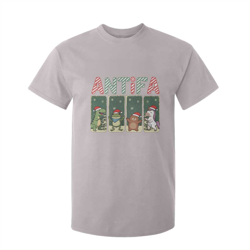 Funny Christmas Frogtifa T Shirt For Kid Portland Resist Frog Protest TS12 Ice Gray Print Your Wear
