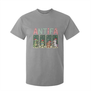 Funny Christmas Frogtifa T Shirt For Kid Portland Resist Frog Protest - Print Your Wear