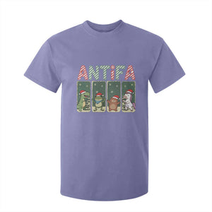 Funny Christmas Frogtifa T Shirt For Kid Portland Resist Frog Protest - Print Your Wear