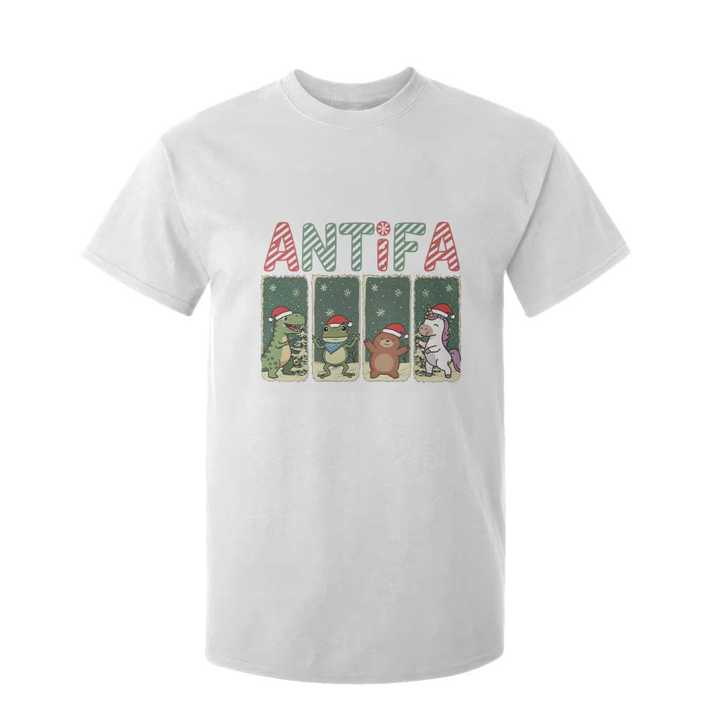 Funny Christmas Frogtifa T Shirt For Kid Portland Resist Frog Protest TS12 White Print Your Wear