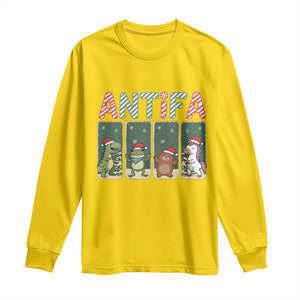 Funny Christmas Frogtifa Long Sleeve Shirt Portland Resist Frog Protest TS12 Daisy Print Your Wear