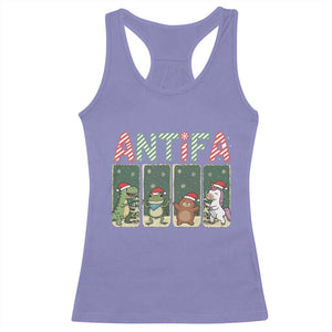 Funny Christmas Frogtifa Racerback Tank Top Portland Resist Frog Protest - Print Your Wear