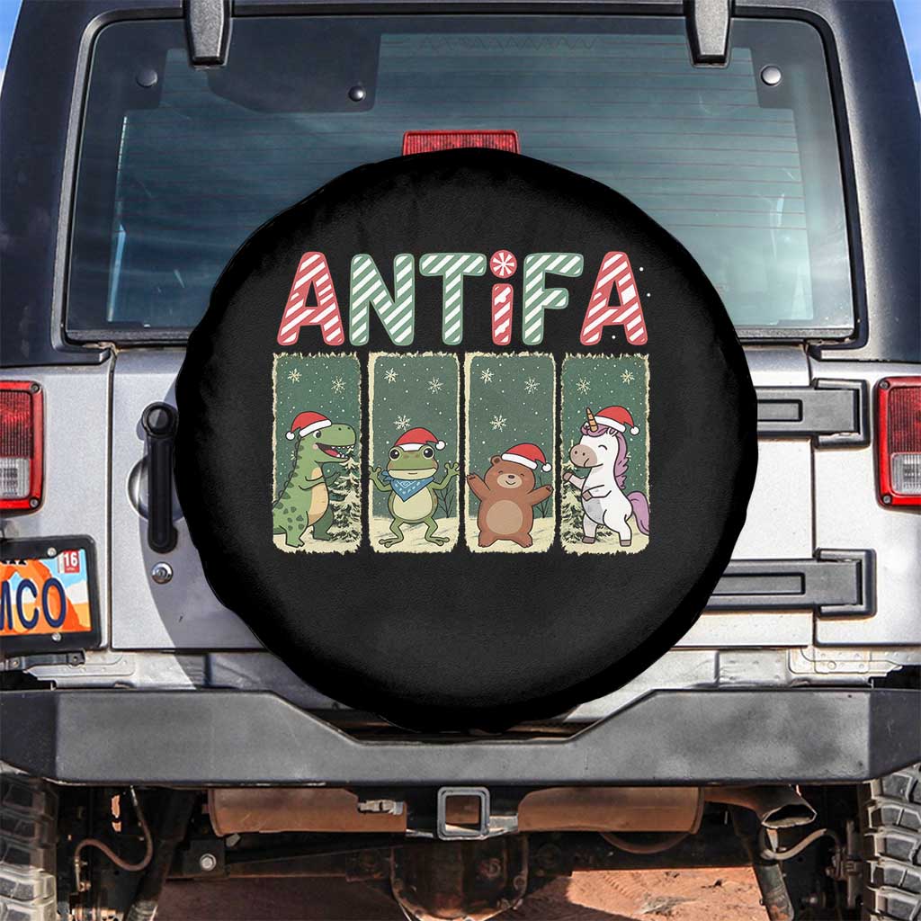 Funny Christmas Frogtifa Spare Tire Cover Portland Resist Frog Protest TS12 No hole Black Print Your Wear