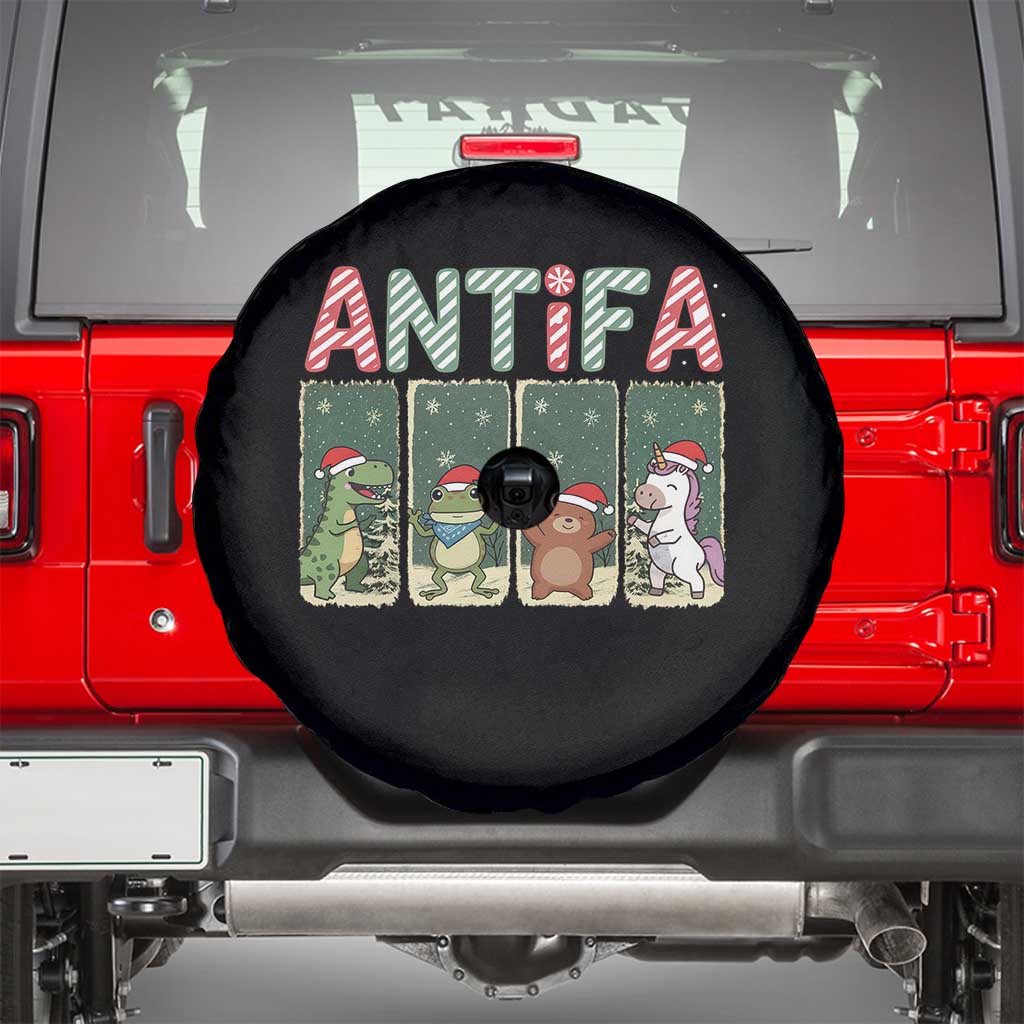 Funny Christmas Frogtifa Spare Tire Cover Portland Resist Frog Protest TS12 Black Print Your Wear