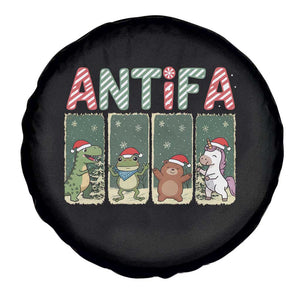 Funny Christmas Frogtifa Spare Tire Cover Portland Resist Frog Protest - Print Your Wear