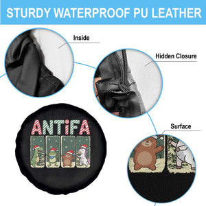 Funny Christmas Frogtifa Spare Tire Cover Portland Resist Frog Protest - Print Your Wear