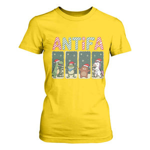 Funny Christmas Frogtifa T Shirt For Women Portland Resist Frog Protest TS12 Daisy Print Your Wear