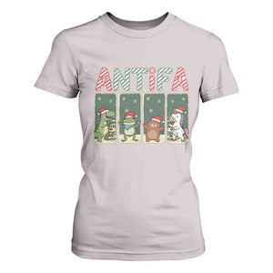 Funny Christmas Frogtifa T Shirt For Women Portland Resist Frog Protest TS12 Ice Gray Print Your Wear